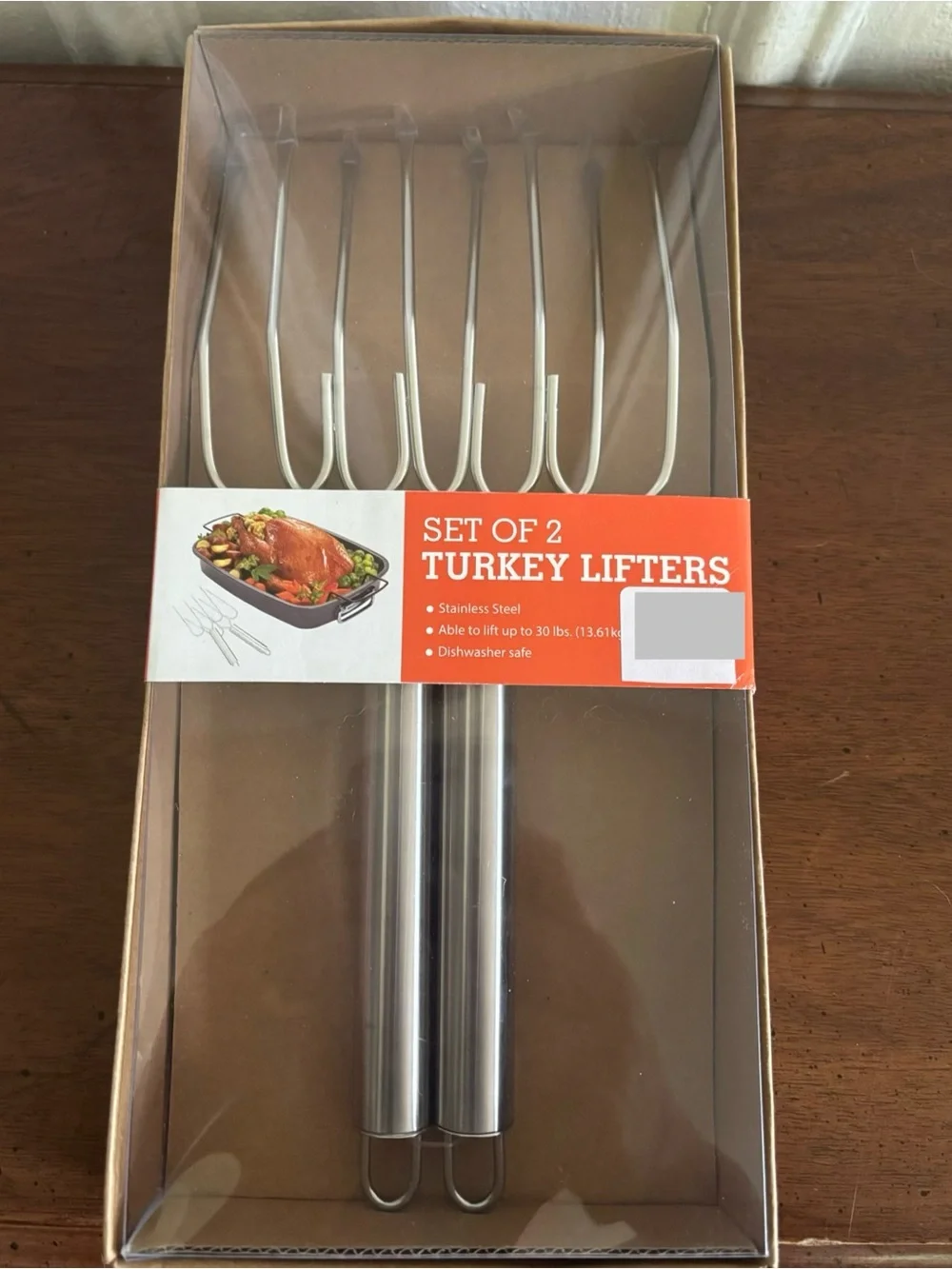 Bed Bath & Beyond Stainless Steel Turkey Lifters - Silver